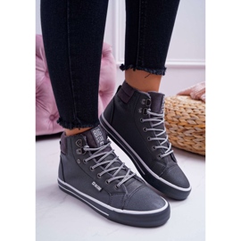 Adidași pentru femei Big Star High Grey Warm EE274413 gri 2