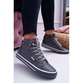 Adidași pentru femei Big Star High Grey Warm EE274413 gri 1