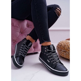 Adidași pentru femei Big Star High Black Warmed EE274410 negru 1