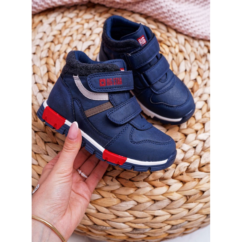 Încălțăminte pentru copii Băieți Adidași Big Star Navy Blue EE374065 albastru marin 1