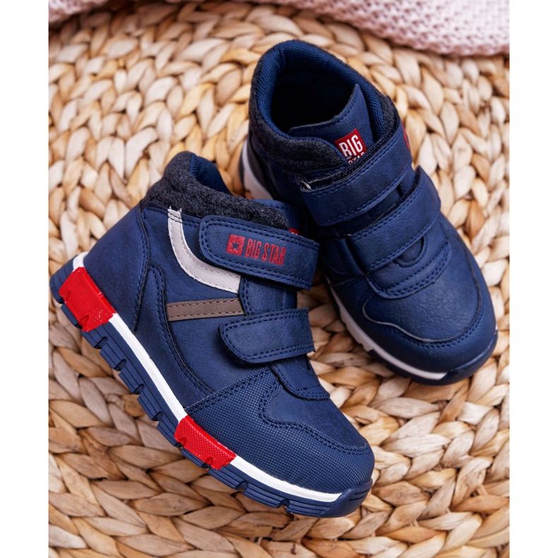Încălțăminte pentru copii Băieți Adidași Big Star Navy Blue EE374065 albastru marin 2