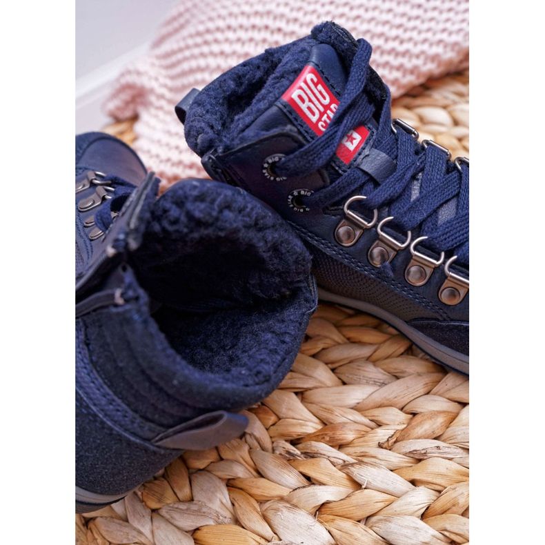 Încălțăminte pentru copii Băieți Adidași Big Star Sheepskin Blue Navy EE374088 albastru marin 2