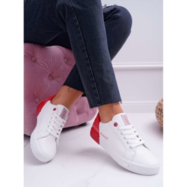 Adidași pentru femei Cross Jeans Alb EE2R4016C roșu 1