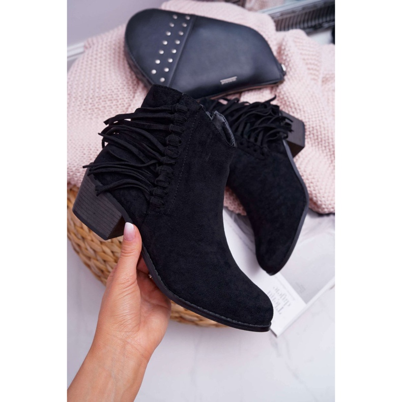 Cizme de cowboy pentru femei Agnes negre negru 1