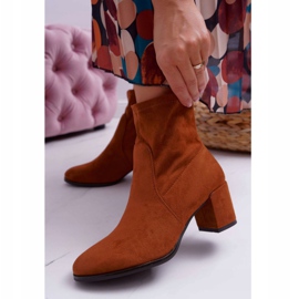 Cizme de damă cu toc înalt Sergio Leone Slip-on Camel LikeStar maro 1 Cizme de damă cu toc înalt Sergio Leone Slip-on Camel LikeStar maro 1