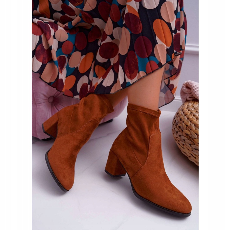 Cizme de damă cu toc înalt Sergio Leone Slip-on Camel LikeStar maro 2 Cizme de damă cu toc înalt Sergio Leone Slip-on Camel LikeStar maro 2