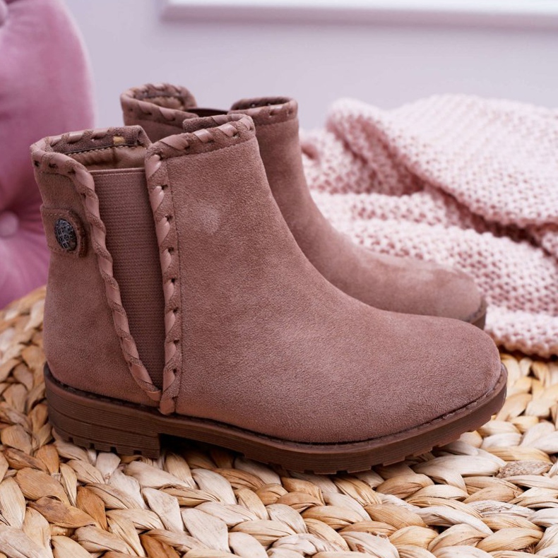 POPA Cizme pentru copii Toc plat Kaki Sicarro 2 POPA Cizme pentru copii Toc plat Kaki Sicarro 2