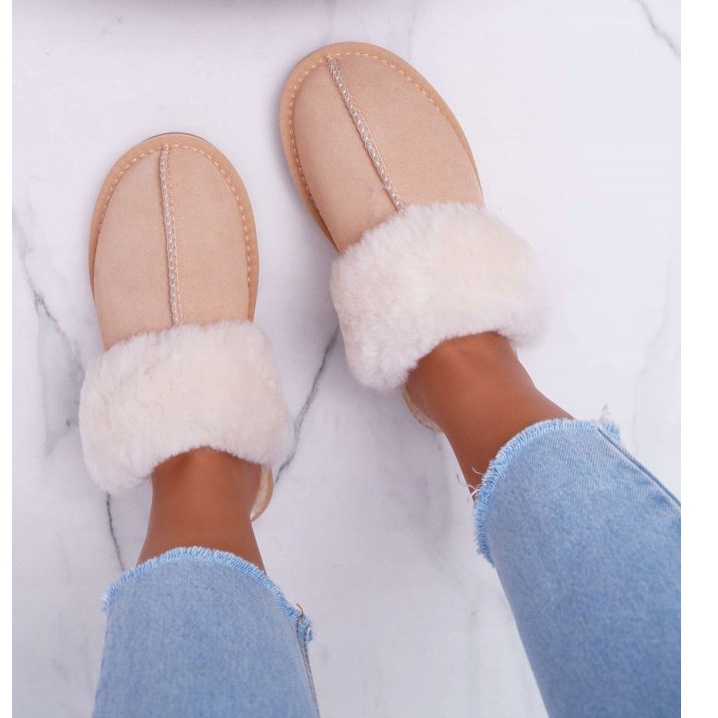 Papuci de damă Bej Mirendy 2