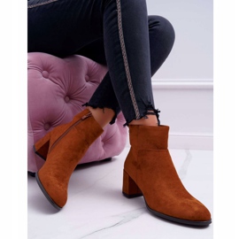 Cizme de damă cu toc înalt Sergio Leone Camel BT522 maro 2