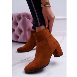 Cizme de damă cu toc înalt Sergio Leone Camel BT522 maro 1