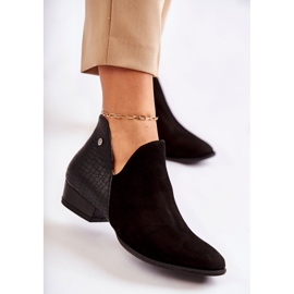 Cizme plate pentru femei Piele Maciejka Negru 04091-62 / 00-5 1