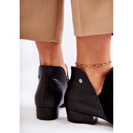 Cizme plate pentru femei Piele Maciejka Negru 04091-62 / 00-5 2