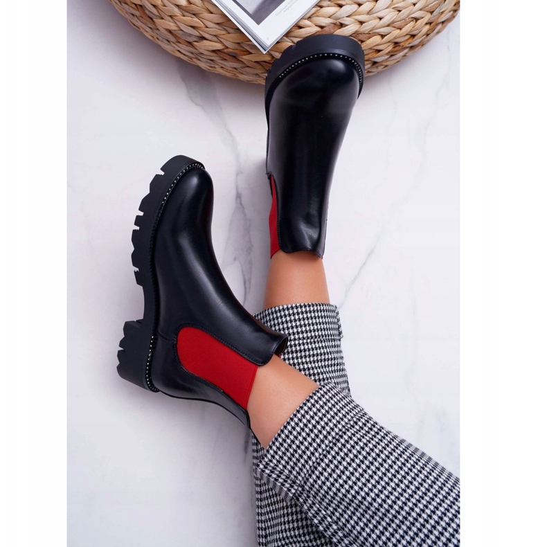 HAN Ghete de damă Cizme Jodhpur Red Erasers Red Superpower roșu 2