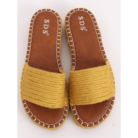 Papuci espadrile cu miere 7970-PL Galben 2