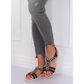 Sandale espadrile negre CO-78 Negre negru 1