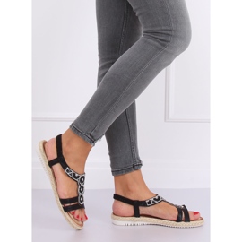 Sandale espadrile negre CO-78 Negre negru 2