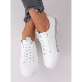Adidași de damă albi și gri R13YD1388-11 Gri 2