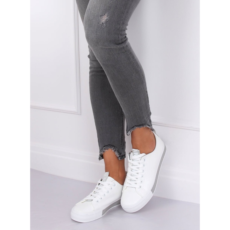 Adidași de damă albi și gri R13YD1388-11 Gri 1