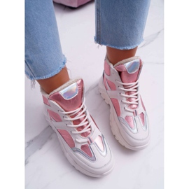 Încălțăminte sport pentru femei Pink Warm Midrow roz 2 Încălțăminte sport pentru femei Pink Warm Midrow roz 2