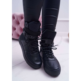 Încălțăminte sport pentru femei Curele negre Quake negru 2