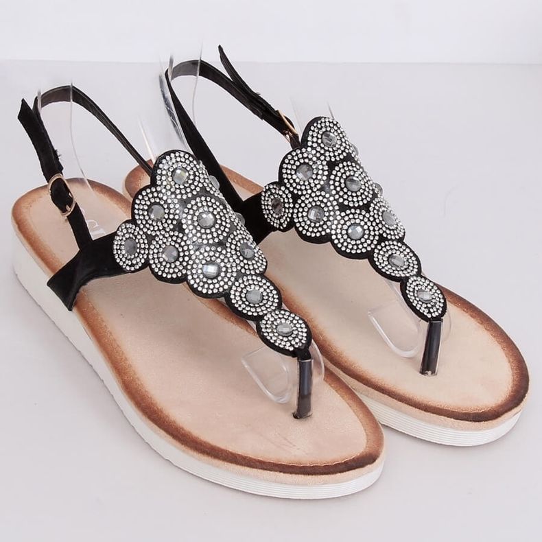 Sandale negre 7887-PL Negru 1