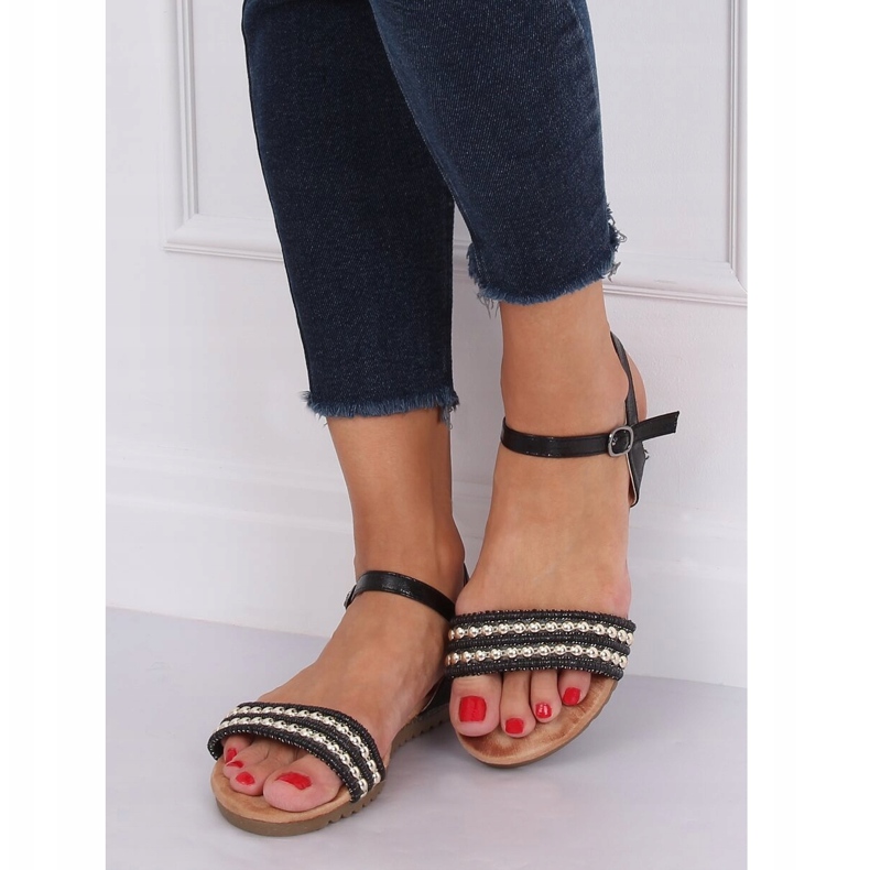 Sandale dama negre HT-68 Negre negru 1