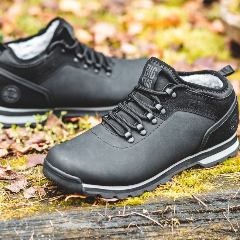 Încălțăminte de trekking pentru bărbați Big Star Black EE174444 negru 2