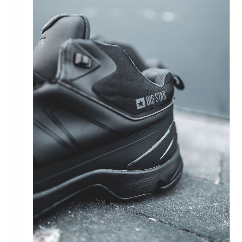 Cizme Trekker pentru bărbați Big Star Black EE174458 negru 2