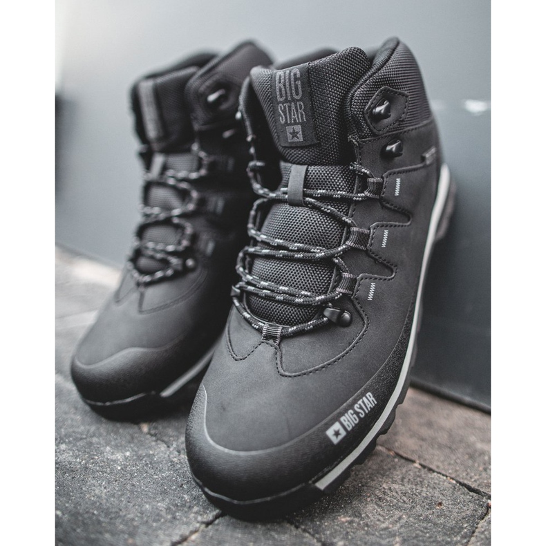 Încălțăminte de trekking pentru bărbați Big Star Black EE174437 negru 1