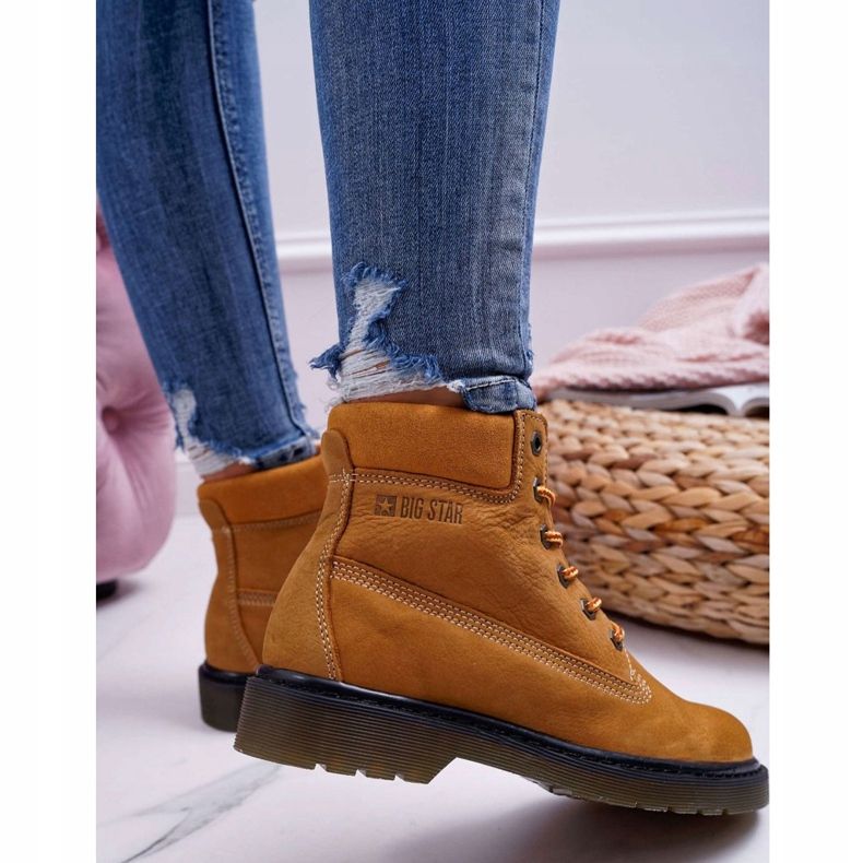 Cizme pentru femei Trappers Big Star Camel EE274013 maro 2 Cizme pentru femei Trappers Big Star Camel EE274013 maro 2