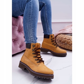 Cizme pentru femei Trappers Big Star Camel EE274035 maro 1