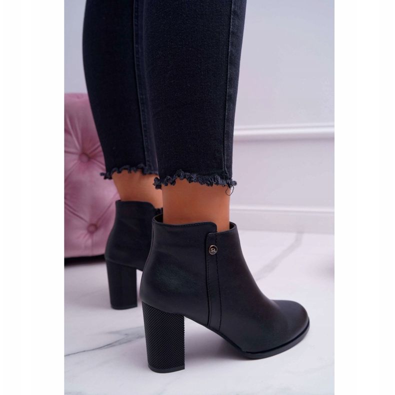 Cizme de damă cu toc înalt Sergio Leone Negru BT518 2