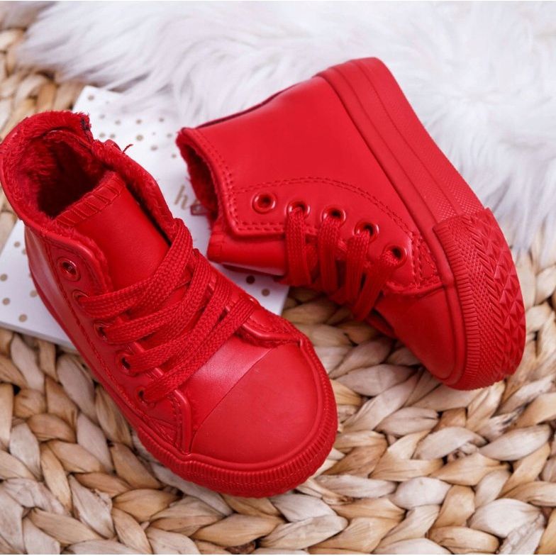 FRROCK Adidași pentru copii High Warm Red Filemon roșu 2 FRROCK Adidași pentru copii High Warm Red Filemon roșu 2