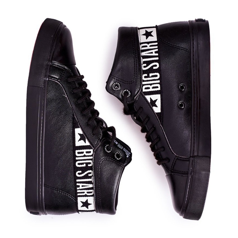 Adidași pentru bărbați Low Big Star High Black EE174339 negru 1