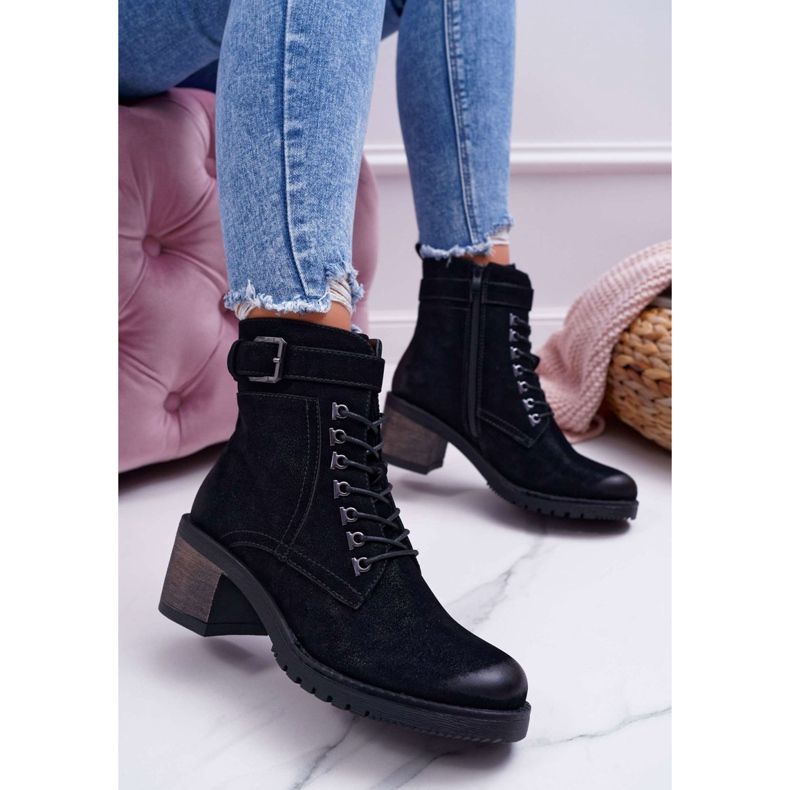 Cizme de damă Sergio Leone Negru BT705 1