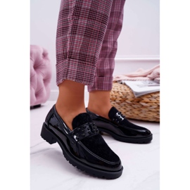 FRANA Slip-on pentru femei lăcuit negru Delicious 1
