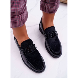 FRANA Slip-on pentru femei lăcuit negru Delicious 2