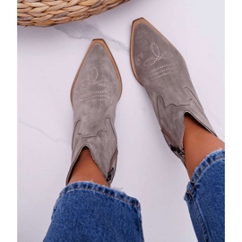 Nicole Cizme Cowboy din piele pentru femei Cappucino Batty maro 2