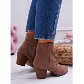 BUGO Cizme de damă pe toc Cizme de cowboy Kaki Nutriso 2