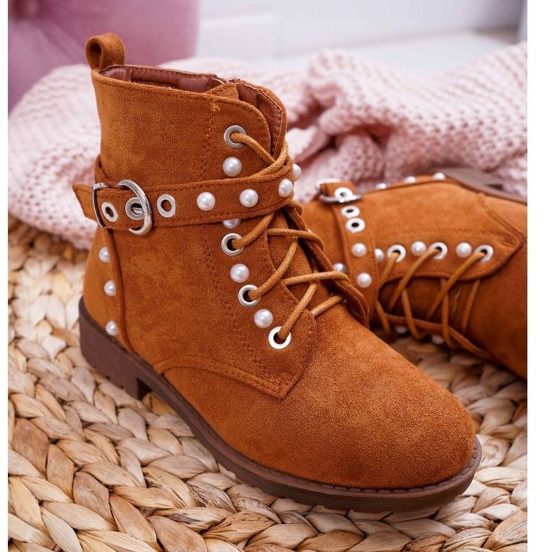 FP1 Ghete pentru copii Pearl Camel Nargos maro 1