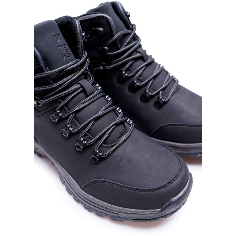 EVE Pantofi de trekking negri calzi pentru bărbați Derex negru 2