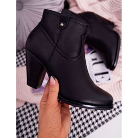 BUGO Cizme de damă pe toc negru Memphis 1 BUGO Cizme de damă pe toc negru Memphis 1