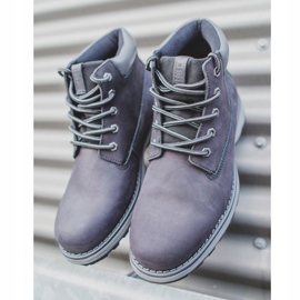 Cizme de drumeție pentru bărbați Piele Big Star Black EE174228 negru 1