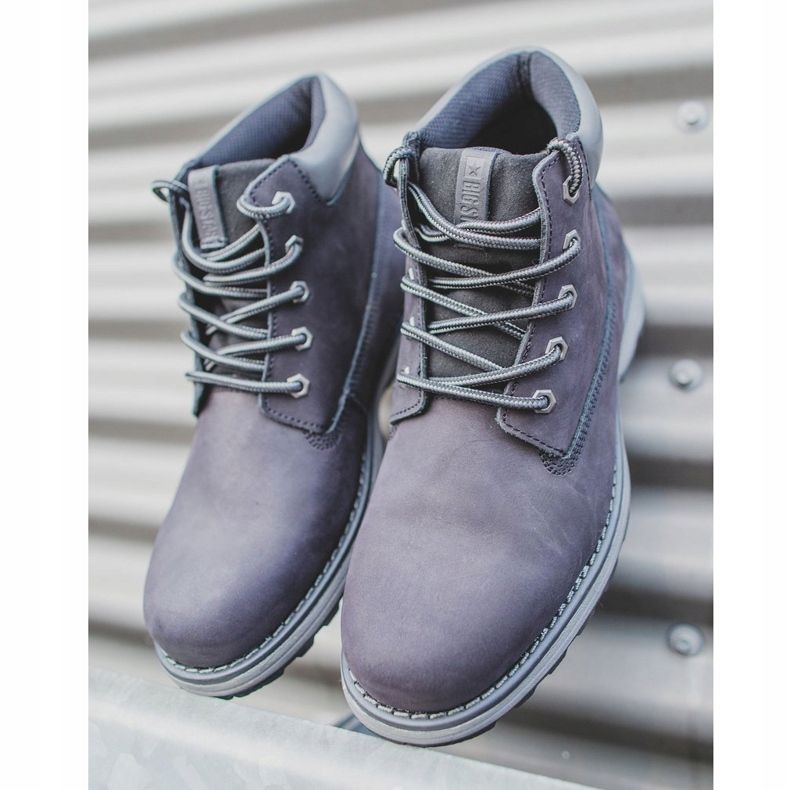 Cizme de drumeție pentru bărbați Piele Big Star Black EE174228 negru 1