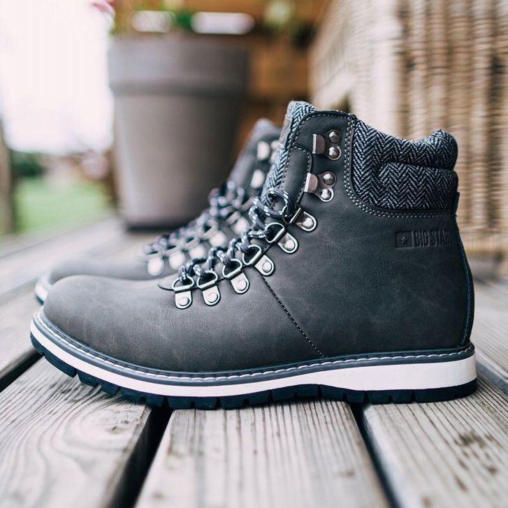 Cizme pentru bărbați Trappers Big Star Grey EE174405 gri 2 Cizme pentru bărbați Trappers Big Star Grey EE174405 gri 2