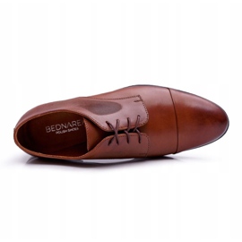 Pantofi bărbați din piele elegantă Bednarek Brown Dawidos maro 1