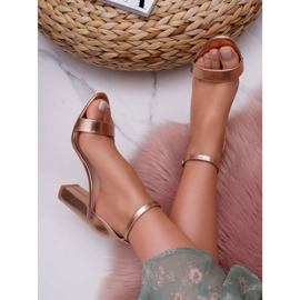 SEA Sandale clasice de damă pe toc Șampanie Fiji roz 1