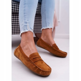 PS1 Mocasini de damă din piele de căprioară Bolero Camel maro 1 PS1 Mocasini de damă din piele de căprioară Bolero Camel maro 1