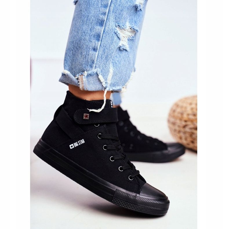 Adidași pentru femei Big Star Black FF274578 negru 2