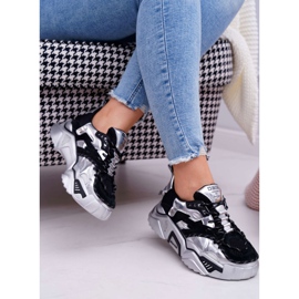 Pantofi sport pentru femei Big Star by Daniel Lopez Negru Argintiu FF274A527 gri 2